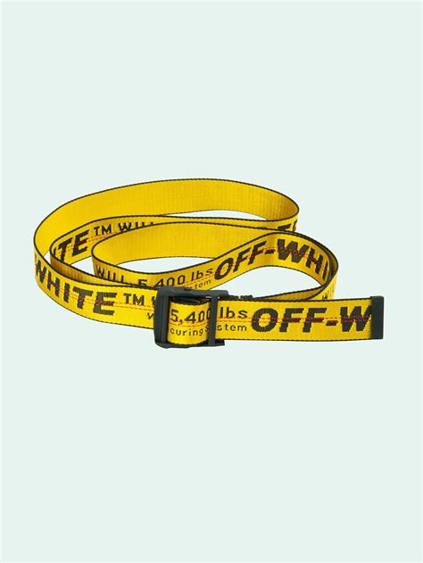 off white construction belt